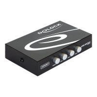 DeLock Switch USB 2.0 4 port manual - Commutatore USB per la condivisione di periferiche - 4 x USB 2.0 - Desktop