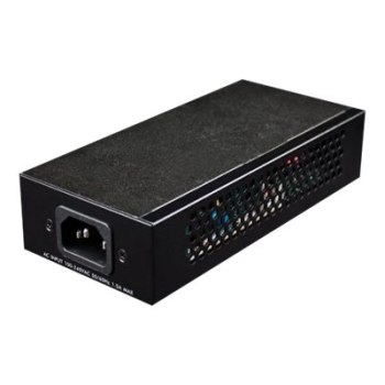 Intellinet Gigabit High-Power PoE+ Injector, 1 x 30 W, IEEE 802.3at/af Power over Ethernet (PoE+/PoE) - Power Injector - Wechselstrom 100-240 V - Ausgangsanschlüsse: 1 - Schwarz