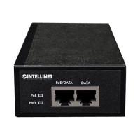 Intellinet Gigabit High-Power PoE+ Injector, 1 x 30 W, IEEE 802.3at/af Power over Ethernet (PoE+/PoE) - Power Injector - Wechselstrom 100-240 V - Ausgangsanschlüsse: 1 - Schwarz