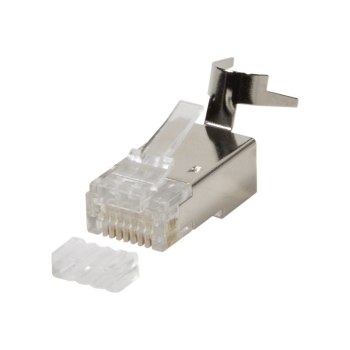 LogiLink Netzwerkanschluss - RJ-45 (M) - abgeschirmt - 8 mm - CAT 7a (Packung mit 10)