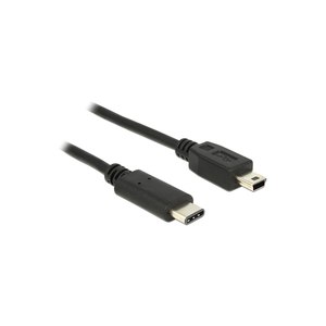 Delock USB cable - 24-pin USB-C (M) to mini USB type B (M)