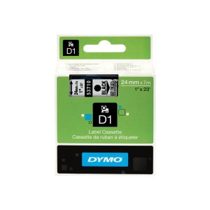 Dymo D1 - Self-adhesive - Black on transparent - Roll...