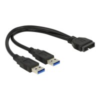 Delock USB-Kabel intern auf extern - 19-poliger USB 3.0 Kopf (M)