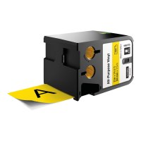 Dymo XTL - Vinile - Adesivo permanente - Nero su giallo - Rotolo (0,54 cm x 7 m)