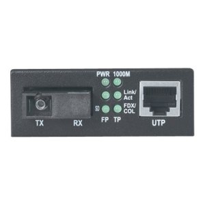 Intellinet Gigabit Ethernet WDM Bi-Directional Single Mode Media Converter, 10/100/1000Base-Tx to 1000Base-Lx (SC)