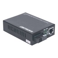 Intellinet Gigabit Ethernet WDM Bi-Directional Single Mode Media Converter, 10/100/1000Base-Tx to 1000Base-Lx (SC)