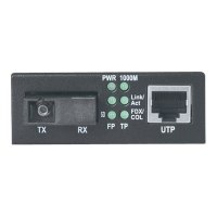 Intellinet Gigabit Ethernet WDM Bi-Directional Single Mode Media Converter, 10/100/1000Base-Tx to 1000Base-Lx (SC)