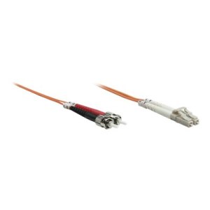 Intellinet Fiber Optic Patch Cable, OM1, LC/ST, 5m, Orange, Duplex, Multimode, 62.5/125 µm, LSZH, Fibre, Lifetime Warranty, Polybag - Netzwerkkabel - ST multi-mode (M)