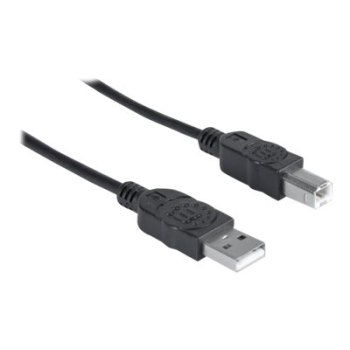 Manhattan Cavo USB-A a USB-B, 5 m, maschio a maschio, 480 Mbps (USB 2.0)