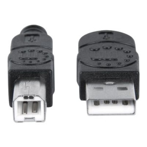 Manhattan USB-A to USB-B Cable, 1m, Male to Male, 480 Mbps (USB 2.0)