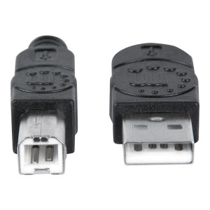 Manhattan USB-A to USB-B Cable, 1m, Male to Male, 480 Mbps (USB 2.0)