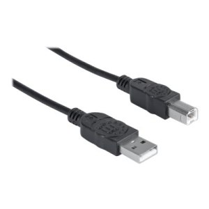 Manhattan USB-A to USB-B Cable, 1m, Male to Male, 480 Mbps (USB 2.0)