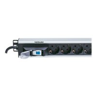 Intellinet Vertical Rackmount 12-Way Power Strip - German Type, With Single Air Switch, No Surge Protection - Stromverteilungseinheit (Rack - einbaufähig) - Ausgangsanschlüsse: 12 - 1.5U - 48.3 cm (19")