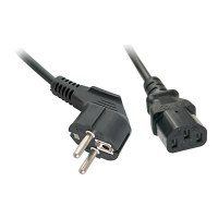 Lindy Schuko IEC Mains Cable - Cavo di alimentazione - CEE 7/7 angolato a IEC 60320 C13