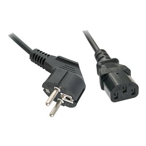 Lindy Power Cable - CEE 7/7 (M) angled to IEC 60320 C13