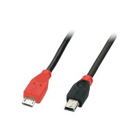 Lindy USB-Kabel - Mini-USB, Typ B (M) zu Micro-USB Typ B (M)