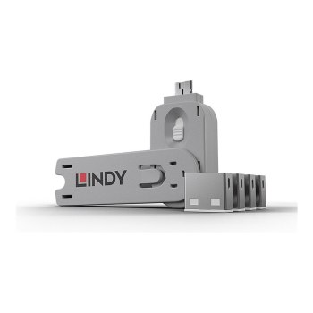 Lindy USB Port Blocker - Blocco porta USB - bianco