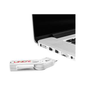 Lindy USB Port Blocker - USB-Portblocker - weiß