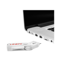 Lindy USB Port Blocker - USB-Portblocker - weiß