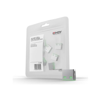 Lindy USB Port Blocker - USB-Portblocker - grün (Packung mit 10)