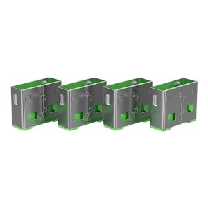 Lindy USB Port Blocker - USB port blocker - green (pack of 10)