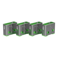 Lindy USB Port Blocker - USB port blocker - green (pack of 10)