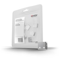 Lindy USB Port Blocker - USB-Portblocker - weiß (Packung mit 10)