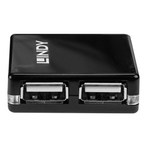 Lindy 4 Port USB 2.0 Mini Hub - Hub - 4 x USB 2.0