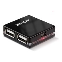 Lindy 4 Port USB 2.0 Mini Hub - Hub - 4 x USB 2.0