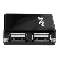 Lindy 4 Port USB 2.0 Mini Hub - Hub - 4 x USB 2.0