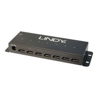 Lindy Industrial USB 2.0 Hub - Hub - 7 x USB 2.0