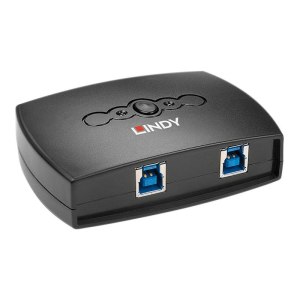 Lindy 2 Port USB 3.0 Switch - USB-Umschalter für die gemeinsame Nutzung von Peripheriegeräten