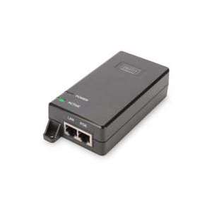 DIGITUS Iniettore PoE+ Gigabit Ethernet, 802.3at, 30 W