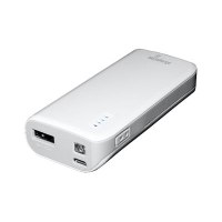 MediaRange Mobile Charger - Powerbank - 5200 mAh - 2.1 A (USB) - auf Kabel: Micro-USB - Grau, weiß