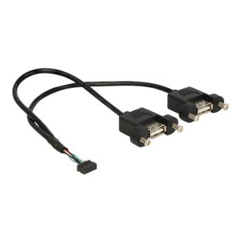 Delock USB-Kabel intern auf extern - 10-poliger USB-Header (W)