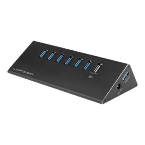 LC-Power LC-HUB-ALU-2B-7 - Hub - 6 x SuperSpeed USB 3.0 +...