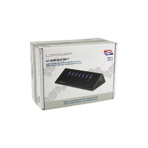 LC-Power LC-HUB-ALU-2B-7 - Hub - 6 x SuperSpeed USB 3.0 + 1 x SuperSpeed USB 3.0 (laden)