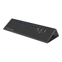 LC-Power LC-HUB-ALU-2B-10 - Hub - 7 x SuperSpeed USB 3.0 + 3 x SuperSpeed USB 3.0 (laden)