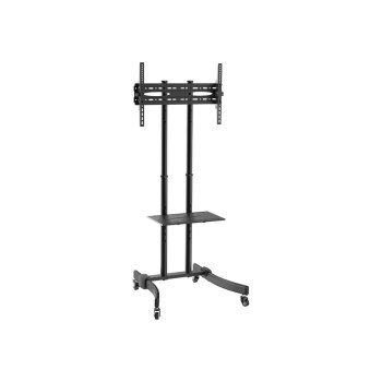 LogiLink Economy - Wagen für Flachbildschirm / AV-Ausrüstung - fester, kaltgepresster Stahl - Bildschirmgröße: 94-177.8 cm (37"-70")