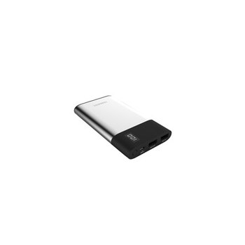 TerraTec P80 Slim - Powerbank - 8000 mAh - 2.4 A - 2 porte di uscita (USB)