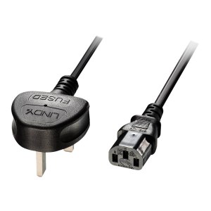 Lindy Power Cords - BS 1363 (S) to IEC 60320 C13