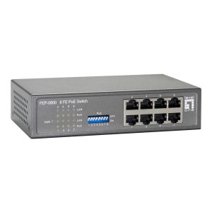 LevelOne FEP-0800W65 - Switch - 8 x 10/100 (PoE)