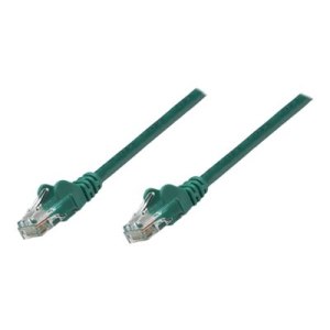 Intellinet Network Patch Cable, Cat6A, 20m, Green, Copper, S/FTP, LSOH / LSZH, PVC, RJ45, Gold Plated Contacts, Snagless, Booted, Polybag - Patch-Kabel (DTE)
