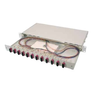 DIGITUS LWL Spleißbox, bestückt, SC, OM4