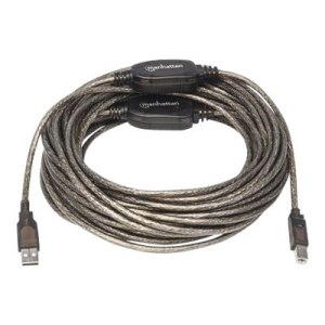 Manhattan USB-A to USB-B Cable, 15m, Male to Male,...