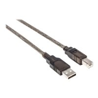 Manhattan USB-A to USB-B Cable, 15m, Male to Male, Active, Black, 480 Mbps (USB 2.0)