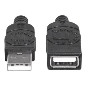 Manhattan Cavo di prolunga da USB-A a USB-A, 1 m, maschio a femmina, 480 Mbps (USB 2.0)