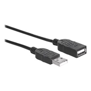 Manhattan USB-A to USB-A Extension Cable, 1m, Male to Female, 480 Mbps (USB 2.0)