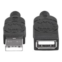 Manhattan Cavo di prolunga da USB-A a USB-A, 1 m, maschio a femmina, 480 Mbps (USB 2.0)