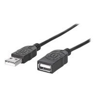 Manhattan Cavo di prolunga da USB-A a USB-A, 1 m, maschio a femmina, 480 Mbps (USB 2.0)